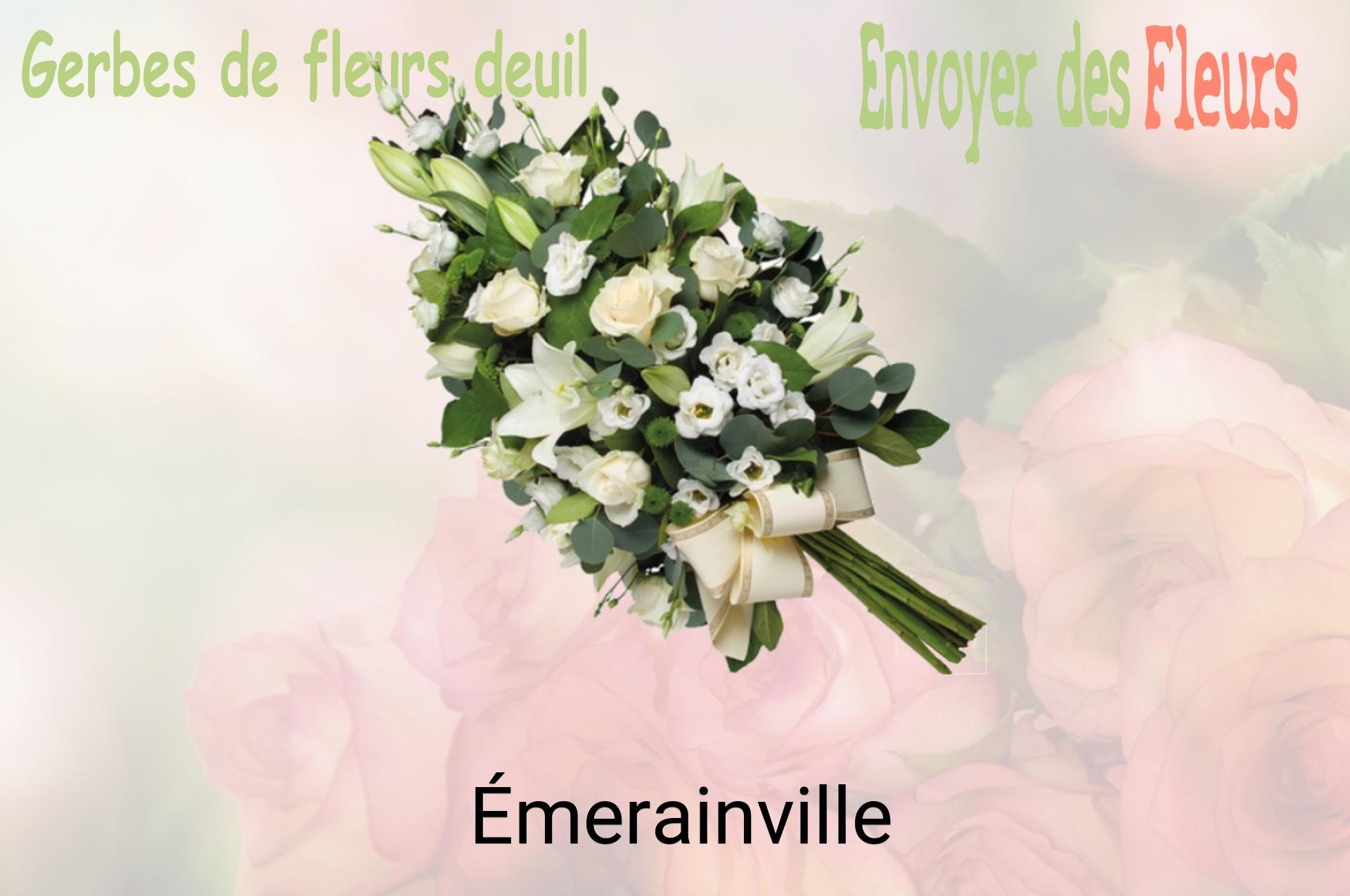 Gerbe de fleurs de deuil livrée à Émerainville
